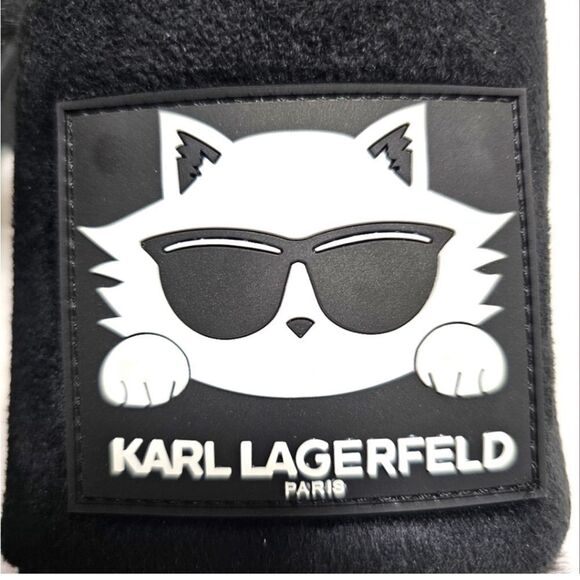 KARL LAGERFELD PARIS SLIPPERS WOMEN’S LOGO W/CAT LOGO & ICONIC KARL LAGERFELD - Picture 3 of 3